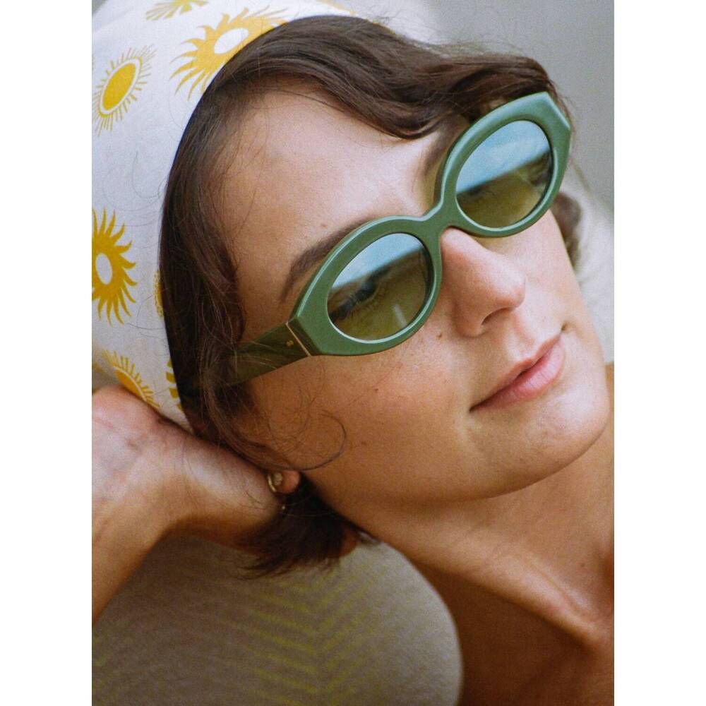 NEW APERÇU EYEWEAR women's alyssa 02 sunglasses in crocodile - Picture 6 of 6